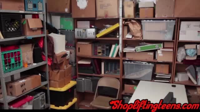 Real amateur sucks cock and gets fucked for shoplifting