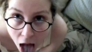 Anal attempt with a spectacled wife