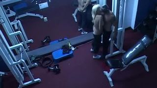 Friends caught fucking at the gym - spy cam