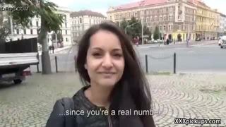Cutie amateur european slut seduces tourist dor a street blowjob 20