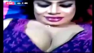 Girl showing big juicey boobs high